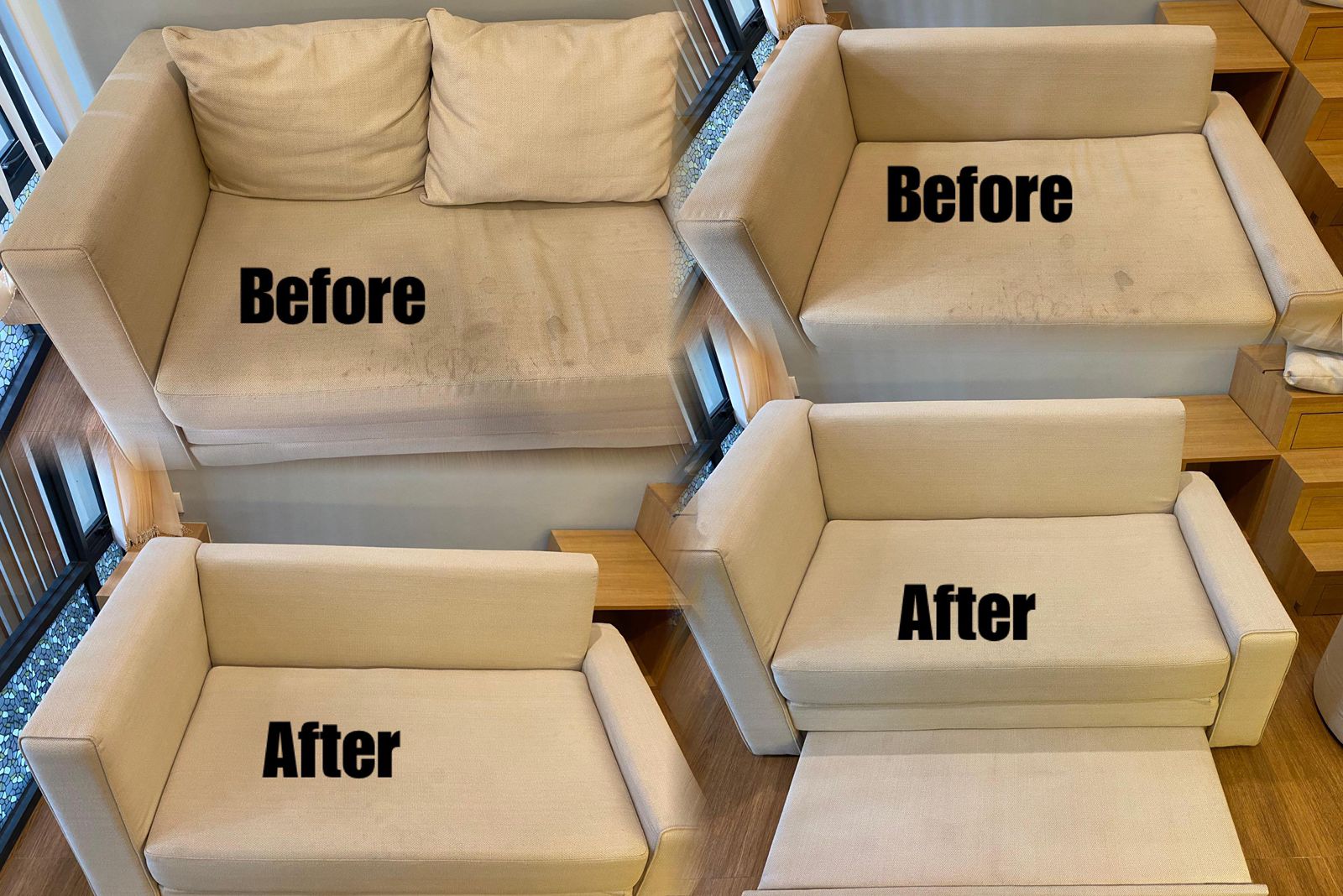 Cuci sofa fabric profesional